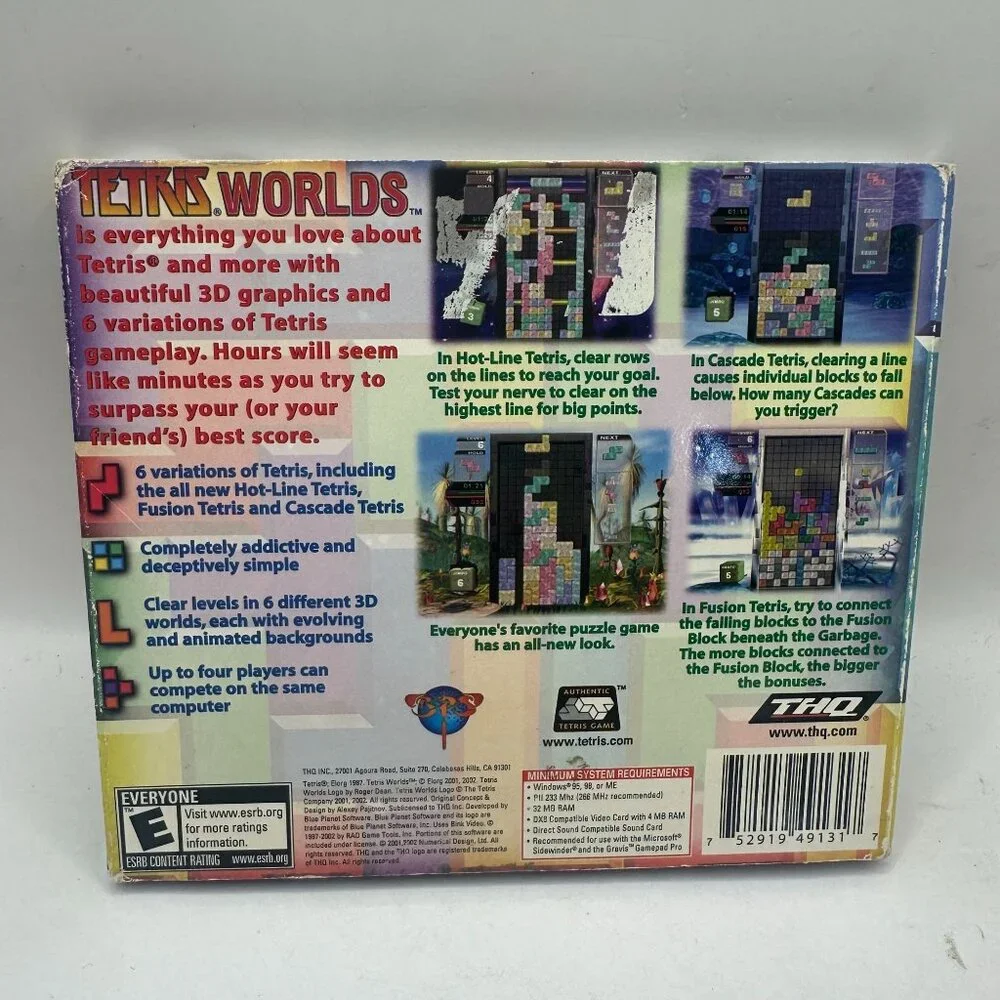 Tetris Worlds PC CD-ROM Software By THQ